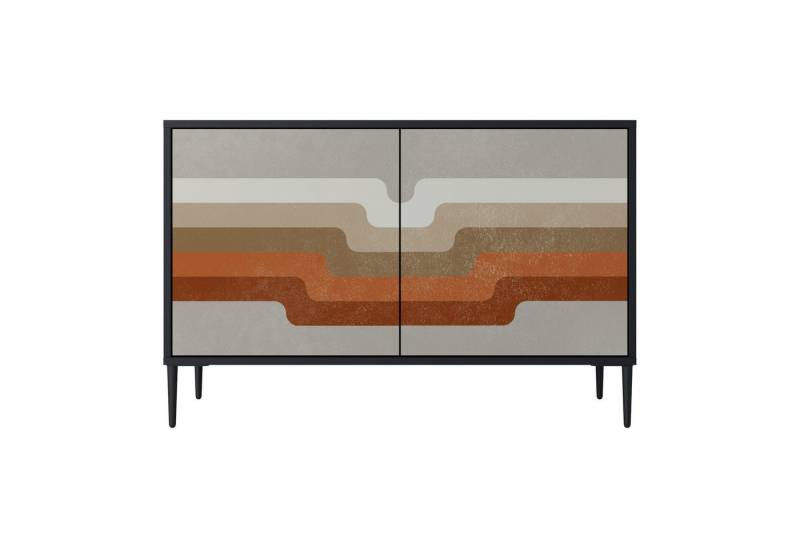 SPACEREBELS Kommode (3 Türen), Sideboard Komodenschrank Möbel für Wohnzimmer mit 2 Türen oder mit von SPACEREBELS