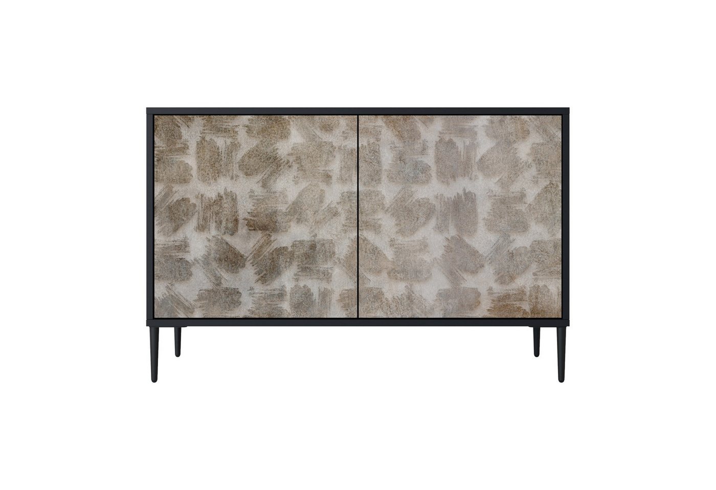 SPACEREBELS Kommode (3 Türen), Sideboard Komodenschrank Möbel für Wohnzimmer mit 2 Türen oder mit von SPACEREBELS