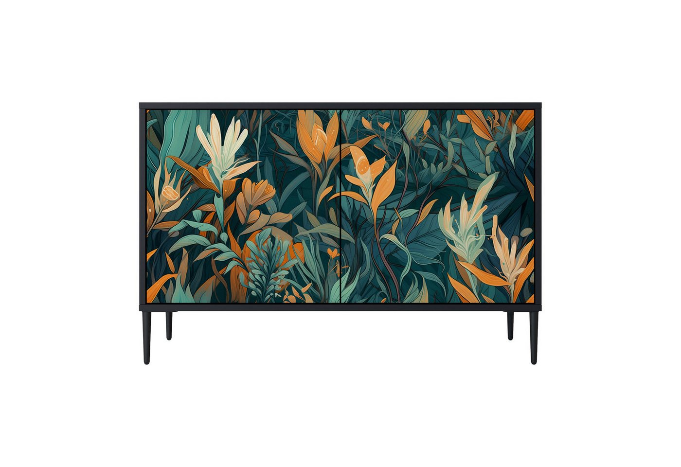 SPACEREBELS Kommode (3 Türen), Sideboard Komodenschrank Möbel für Wohnzimmer mit 2 Türen oder mit von SPACEREBELS