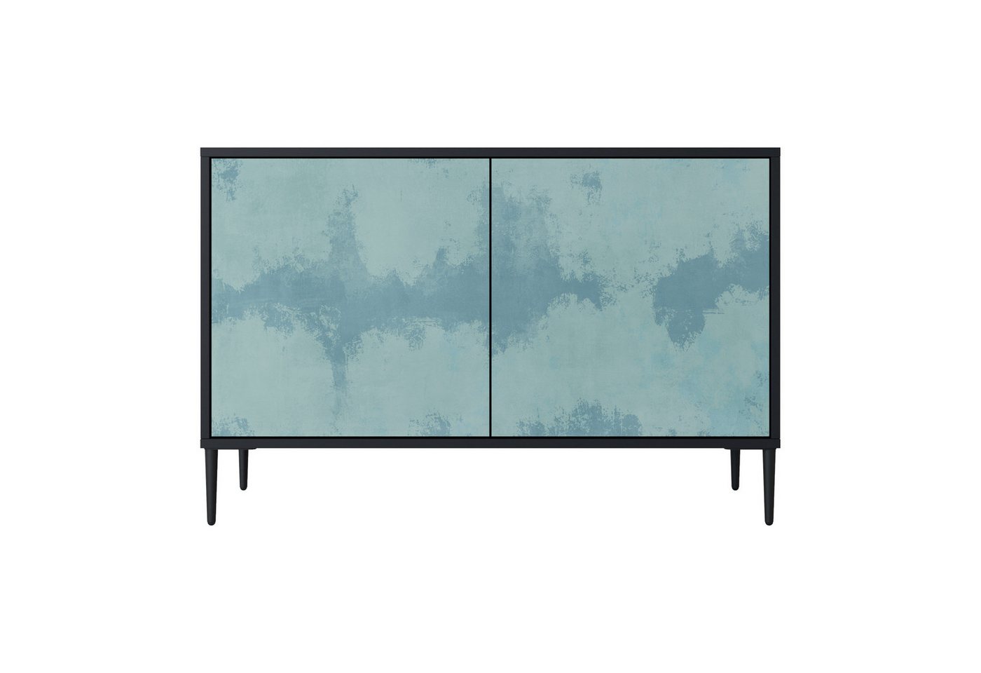 SPACEREBELS Kommode (3 Türen), Sideboard Komodenschrank Möbel für Wohnzimmer mit 2 Türen oder mit von SPACEREBELS