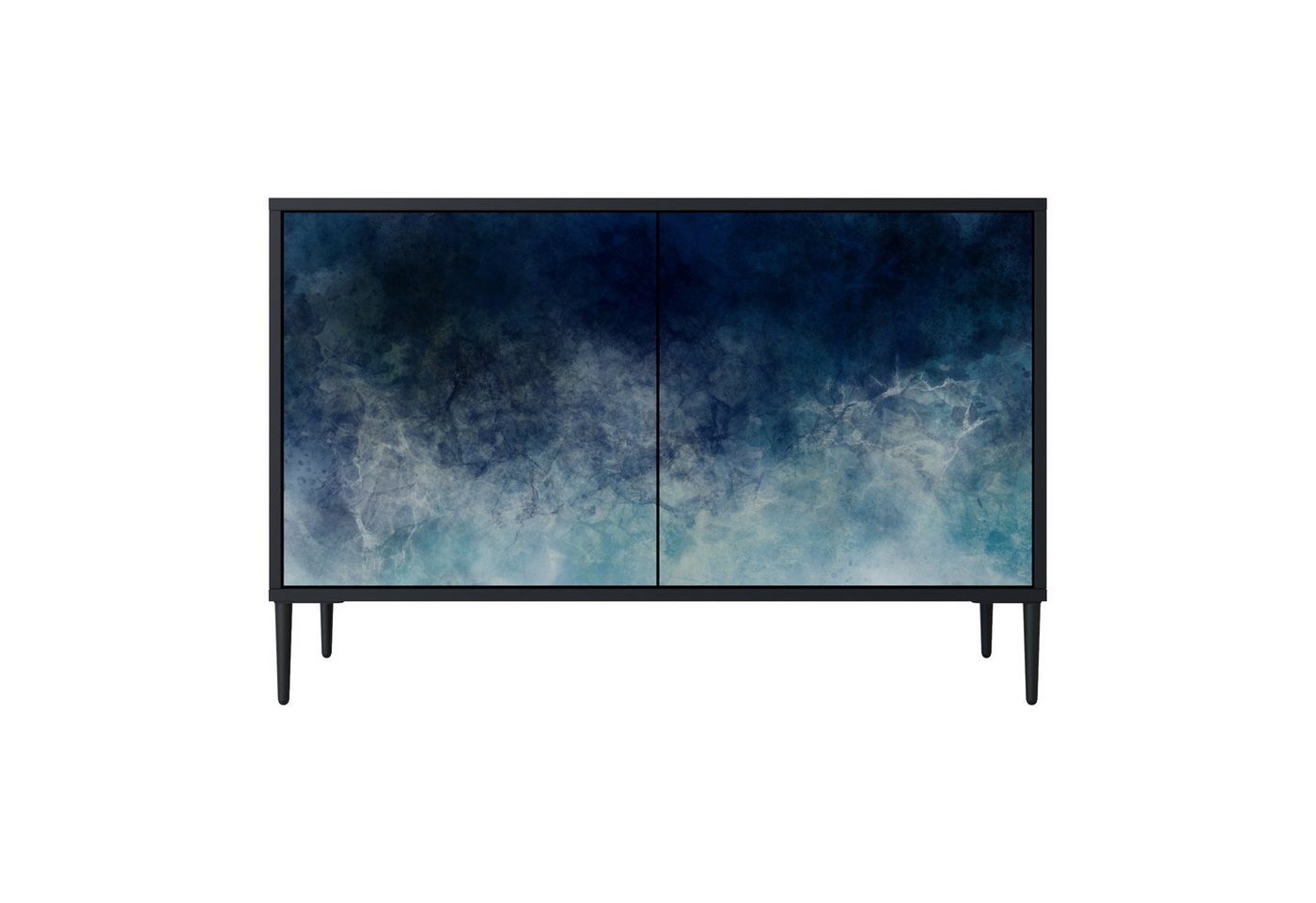 SPACEREBELS Kommode (3 Türen), Sideboard Komodenschrank Möbel für Wohnzimmer mit 2 Türen oder mit von SPACEREBELS