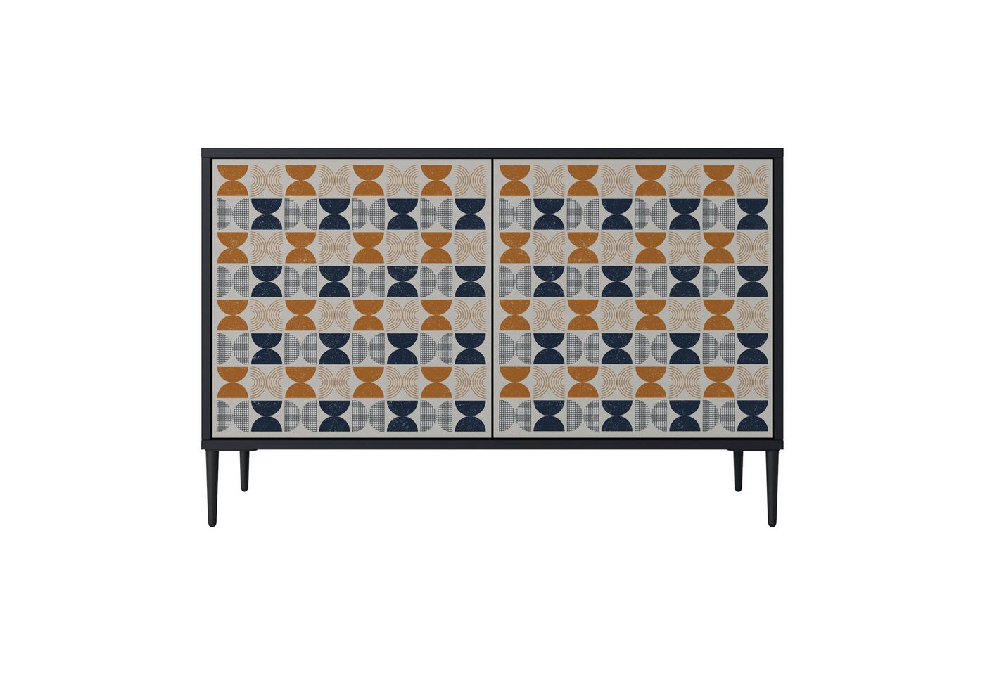 SPACEREBELS Kommode (3 Türen), Sideboard Komodenschrank Möbel für Wohnzimmer mit 2 Türen oder mit von SPACEREBELS