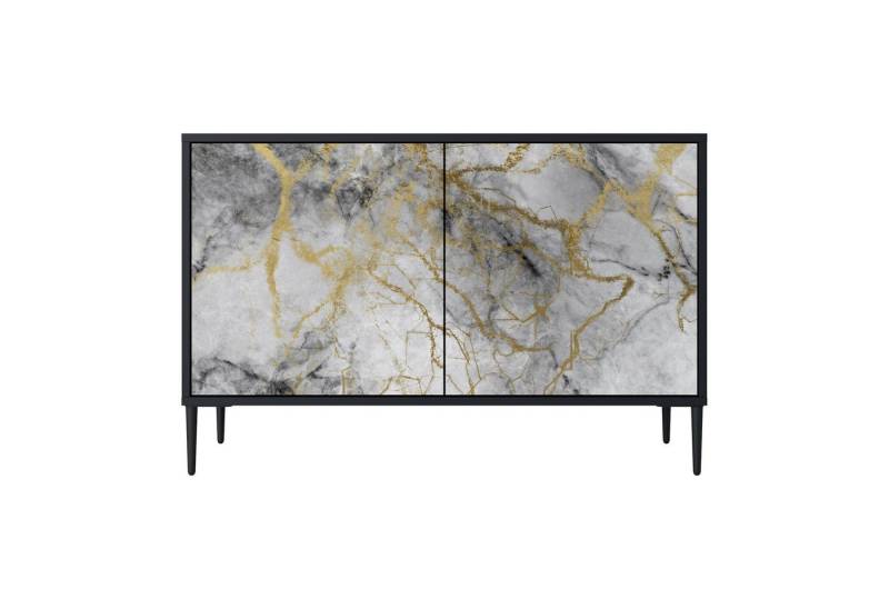 SPACEREBELS Kommode (3 Türen), Sideboard Komodenschrank Möbel für Wohnzimmer mit 2 Türen oder mit von SPACEREBELS
