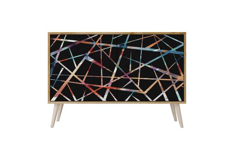 SPACEREBELS Kommode Sideboard Komodenschrank Möbel für Wohnzimmer Flur Esszimmer, mit 2 Türen oder mit 3 Türen von SPACEREBELS