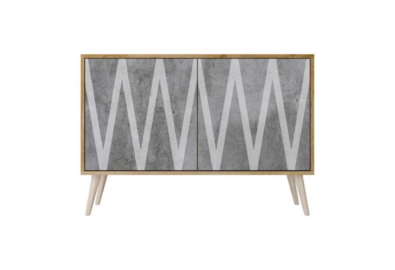 SPACEREBELS Kommode Sideboard Komodenschrank Möbel für Wohnzimmer Flur Esszimmer, mit 2 Türen oder mit 3 Türen von SPACEREBELS