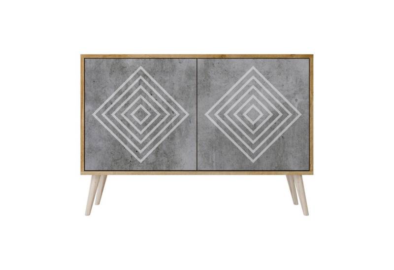 SPACEREBELS Kommode Sideboard Komodenschrank Möbel für Wohnzimmer Flur Esszimmer, mit 2 Türen oder mit 3 Türen von SPACEREBELS