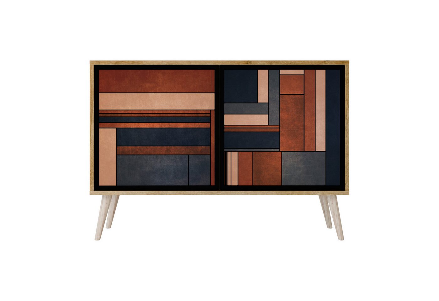 SPACEREBELS Kommode Sideboard Komodenschrank Möbel für Wohnzimmer Flur Esszimmer, mit 2 Türen oder mit 3 Türen SPACEREBELS Kommode Sideboard Komodenschrank Möbel für Wohnzimmer Flur Esszimmer, mit 2 Türen oder mit 3 Türen von SPACEREBELS