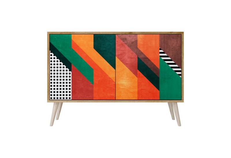 SPACEREBELS Kommode Sideboard Komodenschrank Möbel für Wohnzimmer Flur Esszimmer, mit 2 Türen oder mit 3 Türen von SPACEREBELS