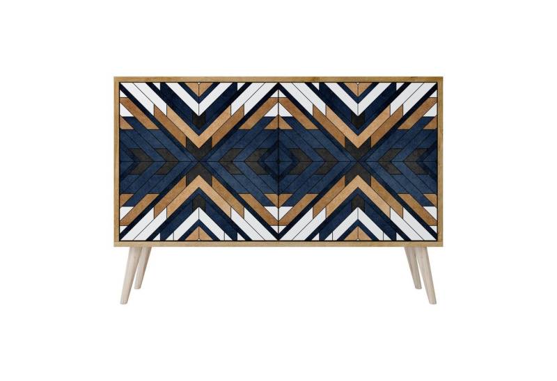SPACEREBELS Kommode Sideboard Komodenschrank Möbel für Wohnzimmer Flur Esszimmer, mit 2 Türen oder mit 3 Türen von SPACEREBELS