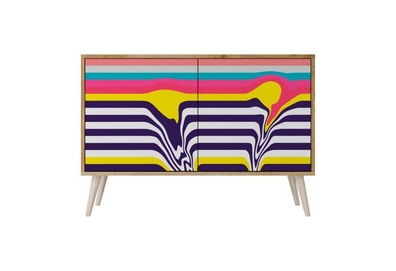 SPACEREBELS Kommode Sideboard Komodenschrank Möbel für Wohnzimmer Flur Esszimmer, mit 2 Türen oder mit 3 Türen von SPACEREBELS