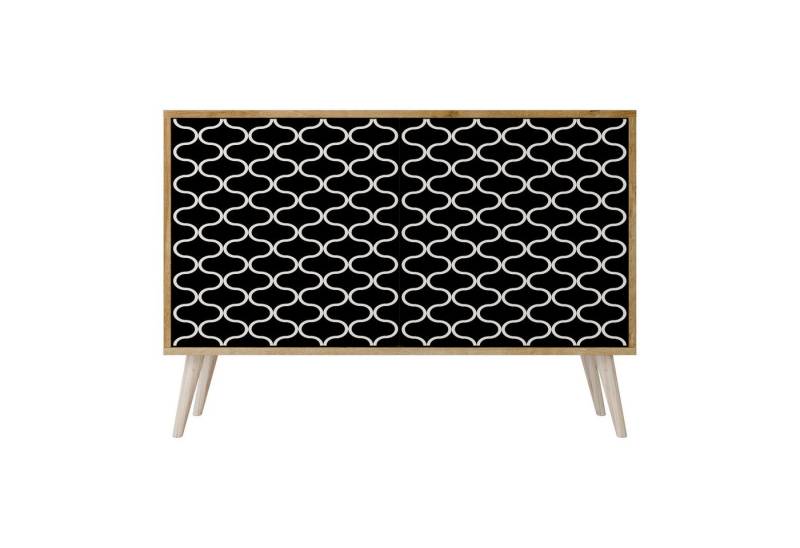 SPACEREBELS Kommode Sideboard Komodenschrank Möbel für Wohnzimmer Flur Esszimmer, mit 2 Türen oder mit 3 Türen von SPACEREBELS