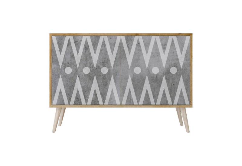 SPACEREBELS Kommode Sideboard Komodenschrank Möbel für Wohnzimmer Flur Esszimmer, mit 2 Türen oder mit 3 Türen von SPACEREBELS