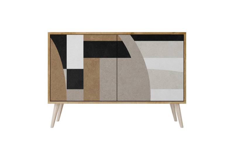 SPACEREBELS Kommode Sideboard Komodenschrank Möbel für Wohnzimmer Flur Esszimmer, mit 2 Türen oder mit 3 Türen von SPACEREBELS
