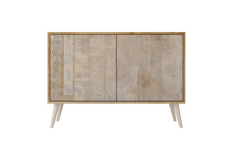 SPACEREBELS Kommode Sideboard Komodenschrank Möbel für Wohnzimmer Flur Esszimmer, mit 2 Türen oder mit 3 Türen von SPACEREBELS