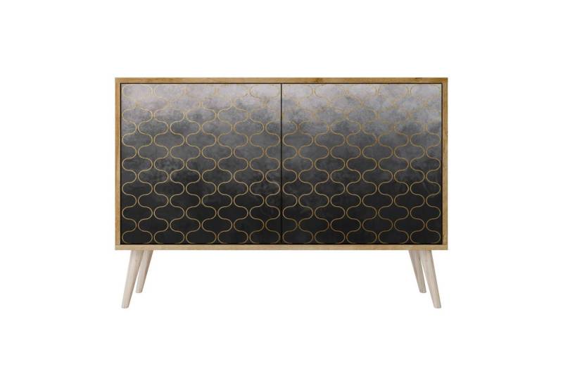 SPACEREBELS Kommode Sideboard Komodenschrank Möbel für Wohnzimmer Flur Esszimmer, mit 2 Türen oder mit 3 Türen von SPACEREBELS