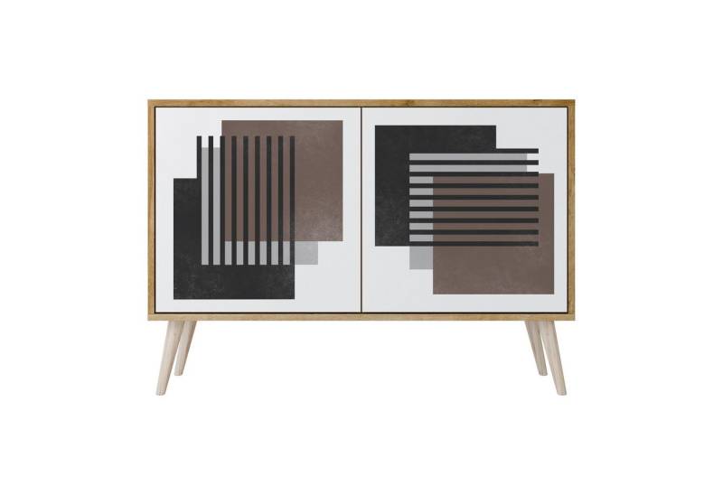 SPACEREBELS Kommode Sideboard Komodenschrank Möbel für Wohnzimmer Flur Esszimmer, mit 2 Türen oder mit 3 Türen von SPACEREBELS