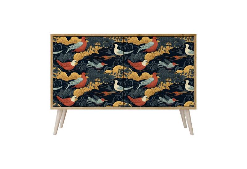 SPACEREBELS Kommode Sideboard Komodenschrank Möbel für Wohnzimmer Flur Esszimmer, mit 2 Türen oder mit 3 Türen von SPACEREBELS