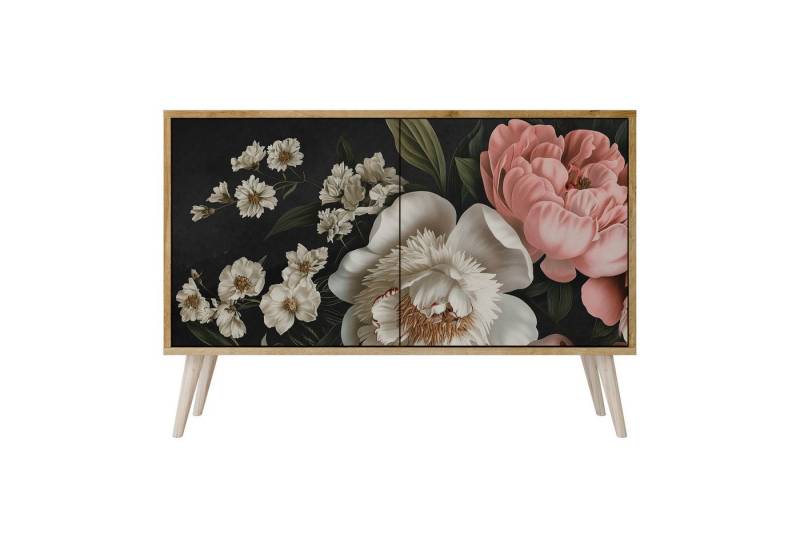 SPACEREBELS Kommode Sideboard Komodenschrank Möbel für Wohnzimmer Flur Esszimmer, mit 2 Türen oder mit 3 Türen von SPACEREBELS