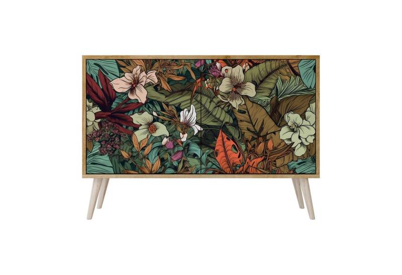 SPACEREBELS Kommode Sideboard Komodenschrank Möbel für Wohnzimmer Flur Esszimmer, mit 2 Türen oder mit 3 Türen von SPACEREBELS