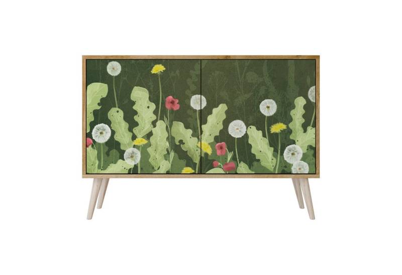 SPACEREBELS Kommode Sideboard Komodenschrank Möbel für Wohnzimmer Flur Esszimmer, mit 2 Türen oder mit 3 Türen von SPACEREBELS