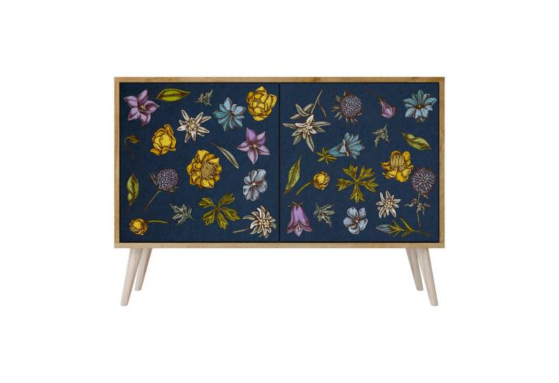 SPACEREBELS Kommode Sideboard Komodenschrank Möbel für Wohnzimmer Flur Esszimmer, mit 2 Türen oder mit 3 Türen von SPACEREBELS