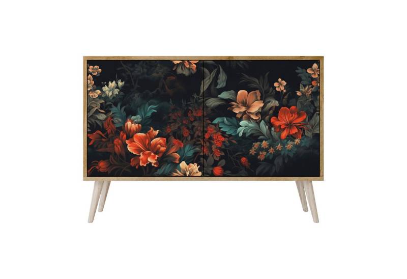 SPACEREBELS Kommode Sideboard Komodenschrank Möbel für Wohnzimmer Flur Esszimmer, mit 2 Türen oder mit 3 Türen von SPACEREBELS