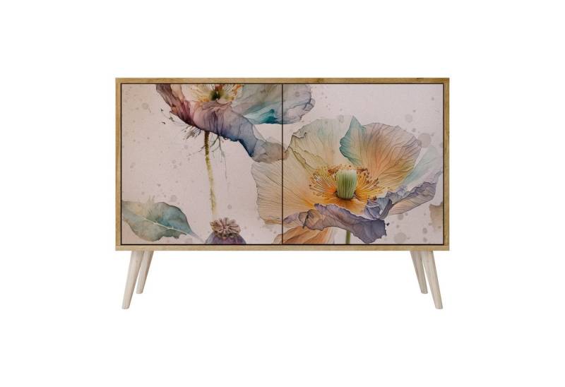SPACEREBELS Kommode Sideboard Komodenschrank Möbel für Wohnzimmer Flur Esszimmer, mit 2 Türen oder mit 3 Türen von SPACEREBELS