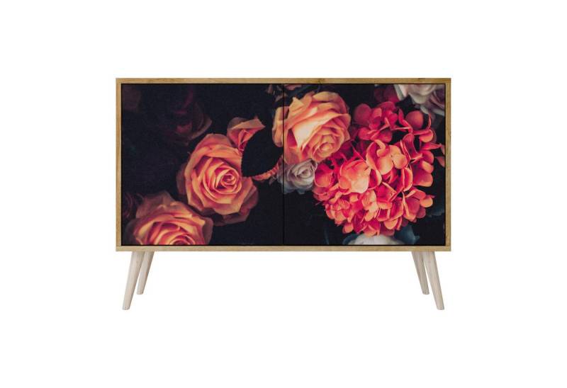 SPACEREBELS Kommode Sideboard Komodenschrank Möbel für Wohnzimmer Flur Esszimmer, mit 2 Türen oder mit 3 Türen von SPACEREBELS