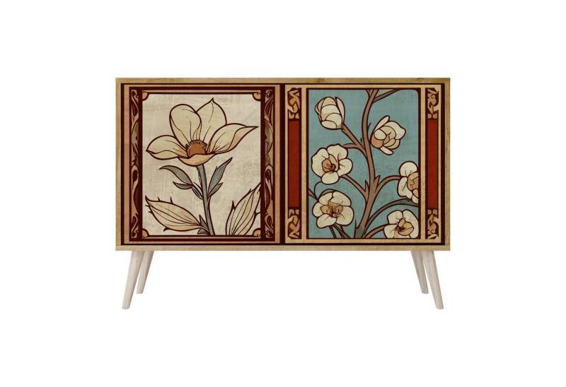 SPACEREBELS Kommode Sideboard Komodenschrank Möbel für Wohnzimmer Flur Esszimmer, mit 2 Türen oder mit 3 Türen von SPACEREBELS