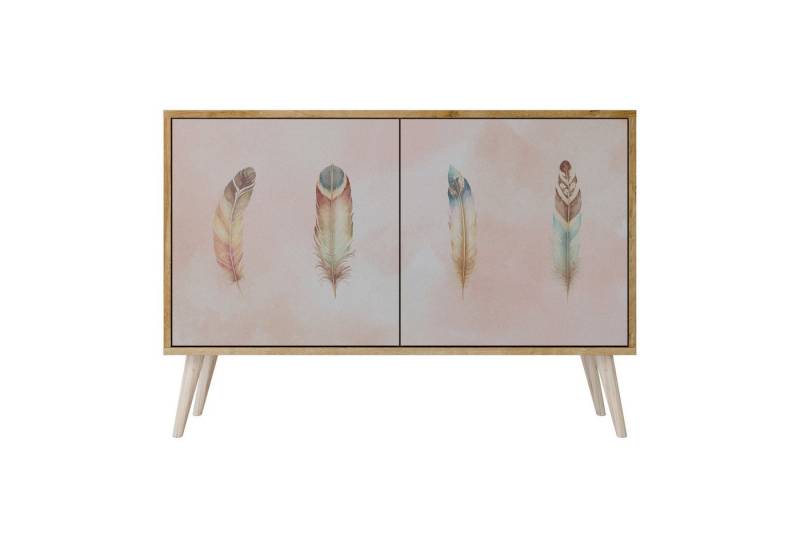 SPACEREBELS Kommode Sideboard Komodenschrank Möbel für Wohnzimmer Flur Esszimmer, mit 2 Türen oder mit 3 Türen von SPACEREBELS
