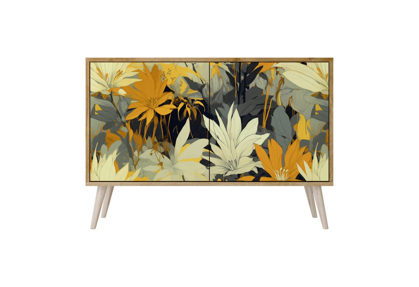 SPACEREBELS Kommode Sideboard Komodenschrank Möbel für Wohnzimmer Flur Esszimmer (2 St), mit 2 Türen oder mit 3 Türen von SPACEREBELS