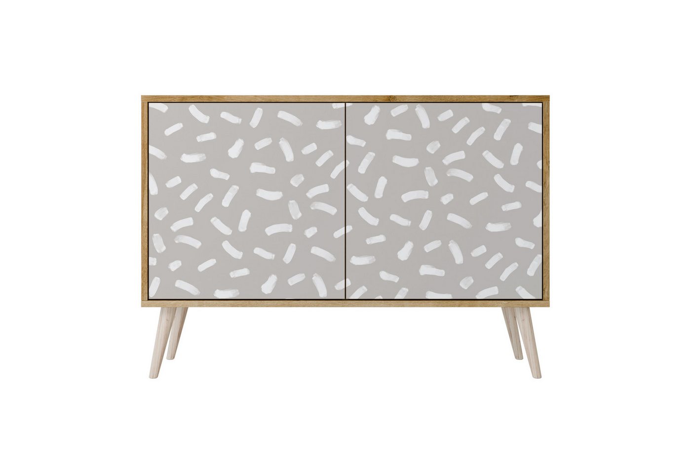 SPACEREBELS Kommode Sideboard Komodenschrank Möbel für Wohnzimmer Flur Esszimmer (2 St), mit 2 Türen oder mit 3 Türen von SPACEREBELS