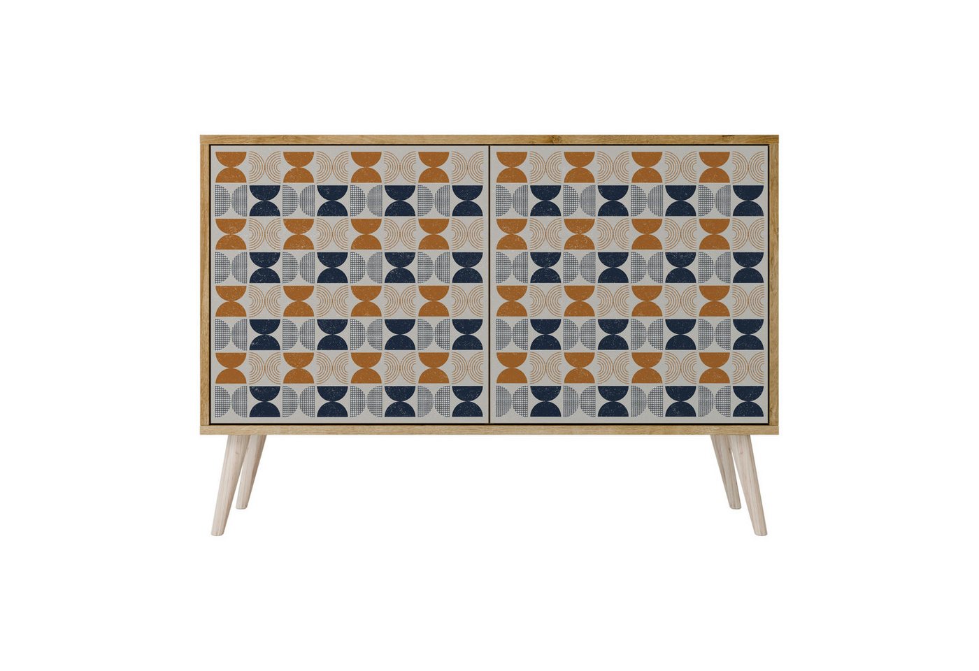 SPACEREBELS Kommode Sideboard Komodenschrank Möbel für Wohnzimmer Flur Esszimmer (2 St), mit 2 Türen oder mit 3 Türen von SPACEREBELS