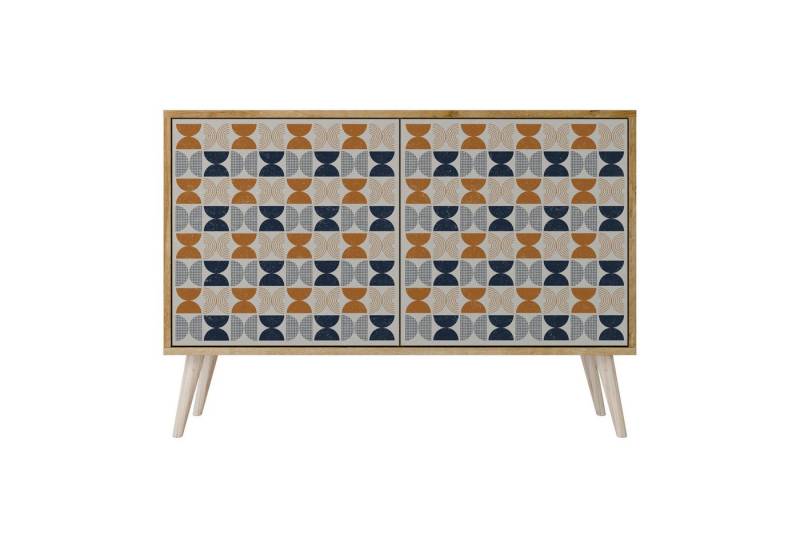 SPACEREBELS Kommode Sideboard Komodenschrank Möbel für Wohnzimmer Flur Esszimmer (2 St), mit 2 Türen oder mit 3 Türen von SPACEREBELS