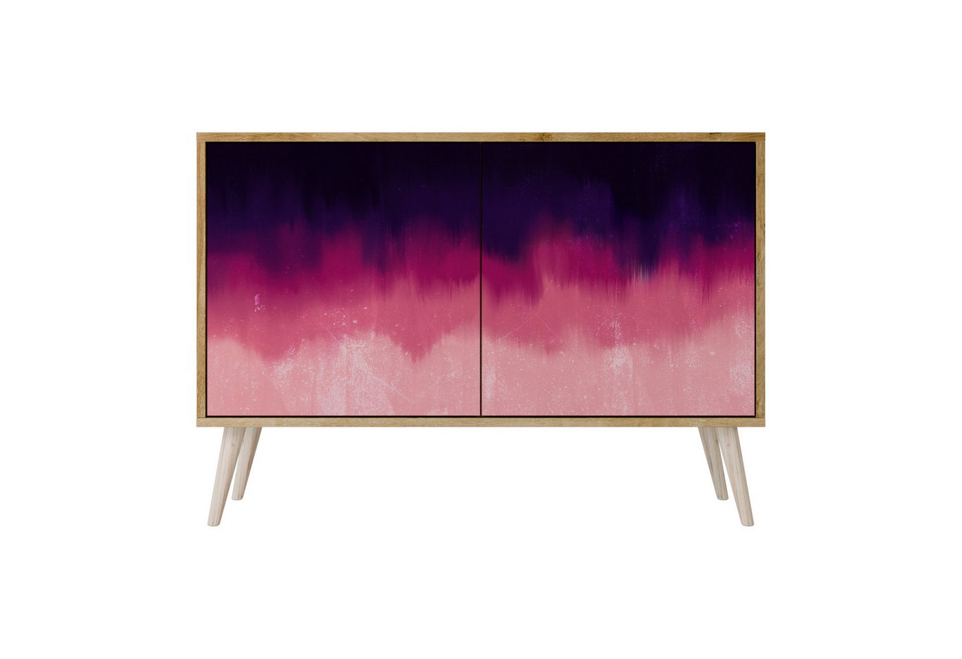 SPACEREBELS Kommode Sideboard Komodenschrank Möbel für Wohnzimmer Flur Esszimmer (2 St), mit 2 Türen oder mit 3 Türen von SPACEREBELS