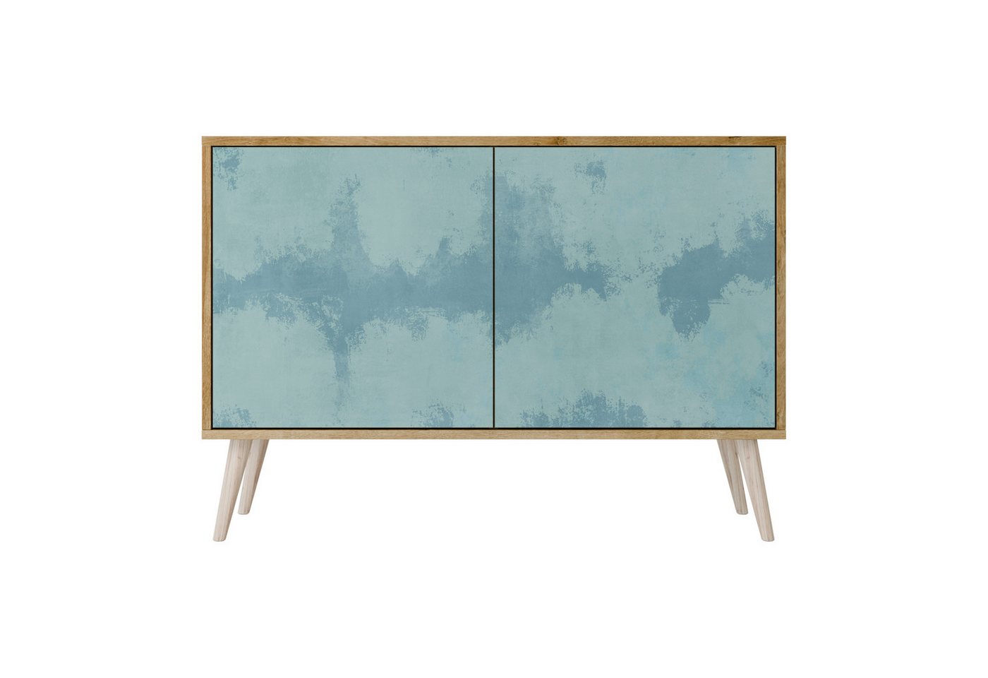 SPACEREBELS Kommode Sideboard Komodenschrank Möbel für Wohnzimmer Flur Esszimmer (2 St), mit 2 Türen oder mit 3 Türen von SPACEREBELS