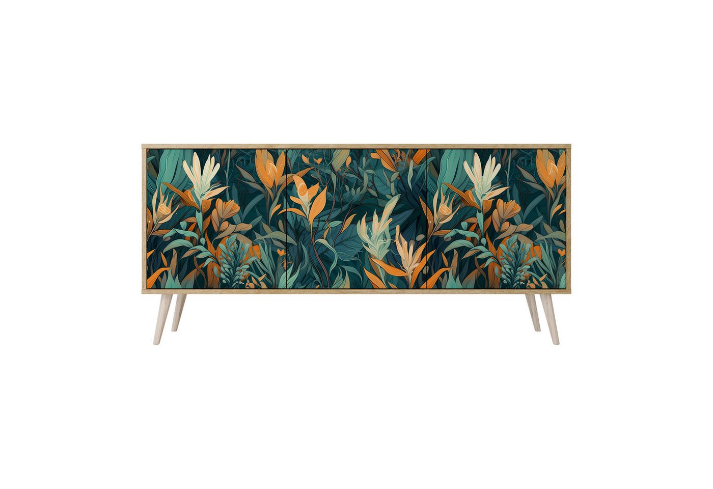 SPACEREBELS Kommode Sideboard Komodenschrank Möbel für Wohnzimmer Flur Esszimmer (3 St), mit 2 Türen oder mit 3 Türen von SPACEREBELS