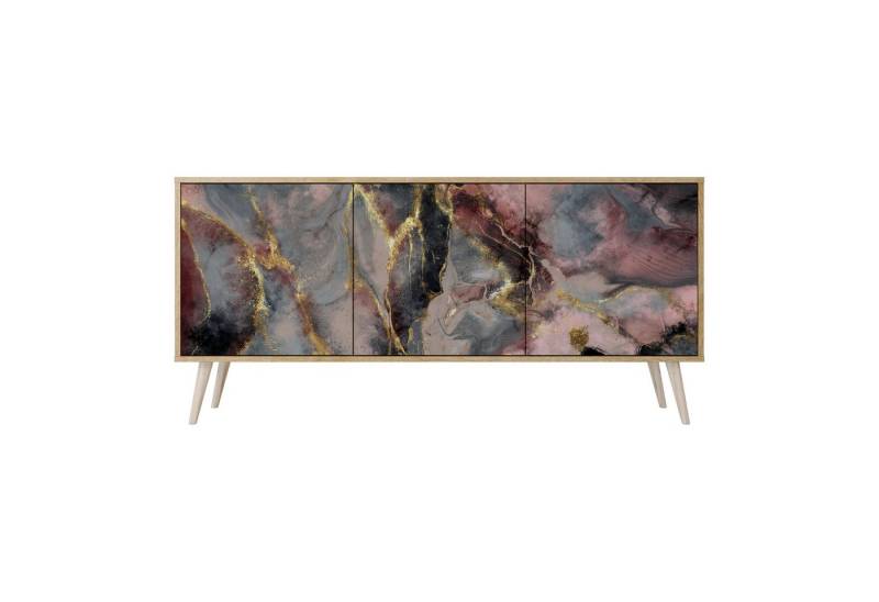 SPACEREBELS Kommode Sideboard Komodenschrank Möbel für Wohnzimmer Flur Esszimmer (3 St), mit 2 Türen oder mit 3 Türen von SPACEREBELS