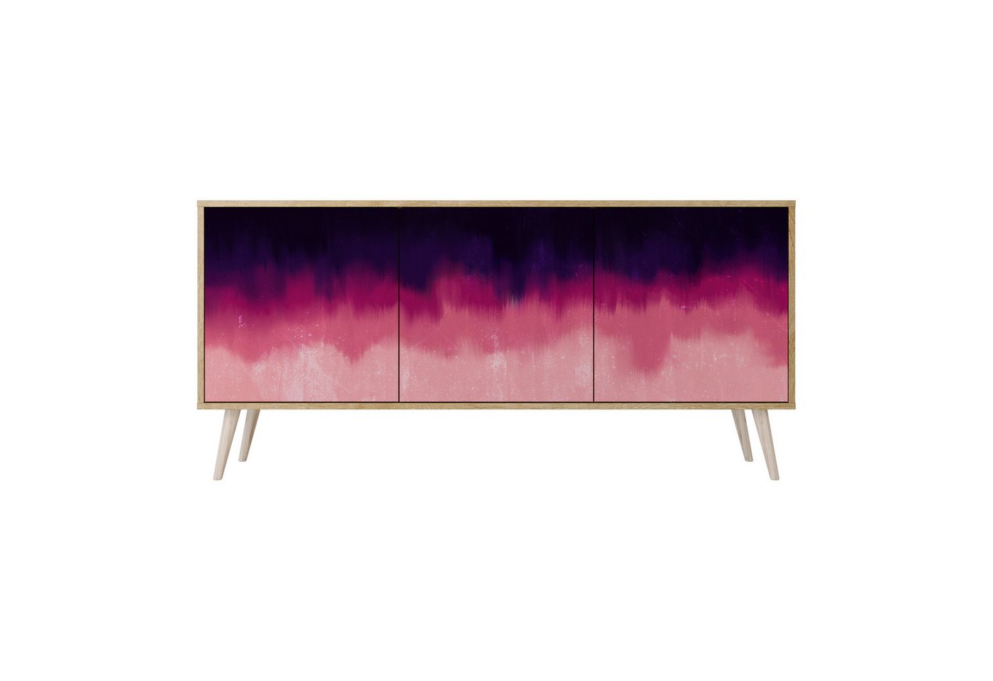 SPACEREBELS Kommode Sideboard Komodenschrank Möbel für Wohnzimmer Flur Esszimmer (3 St), mit 2 Türen oder mit 3 Türen von SPACEREBELS
