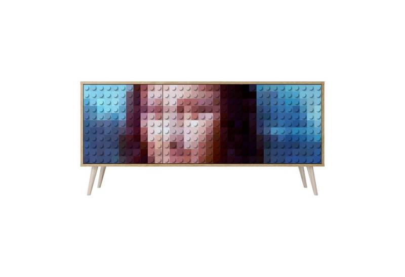 SPACEREBELS Kommode Sideboard Komodenschrank Möbel für Wohnzimmer Flur Esszimmer (3 St), mit 2 Türen oder mit 3 Türen von SPACEREBELS