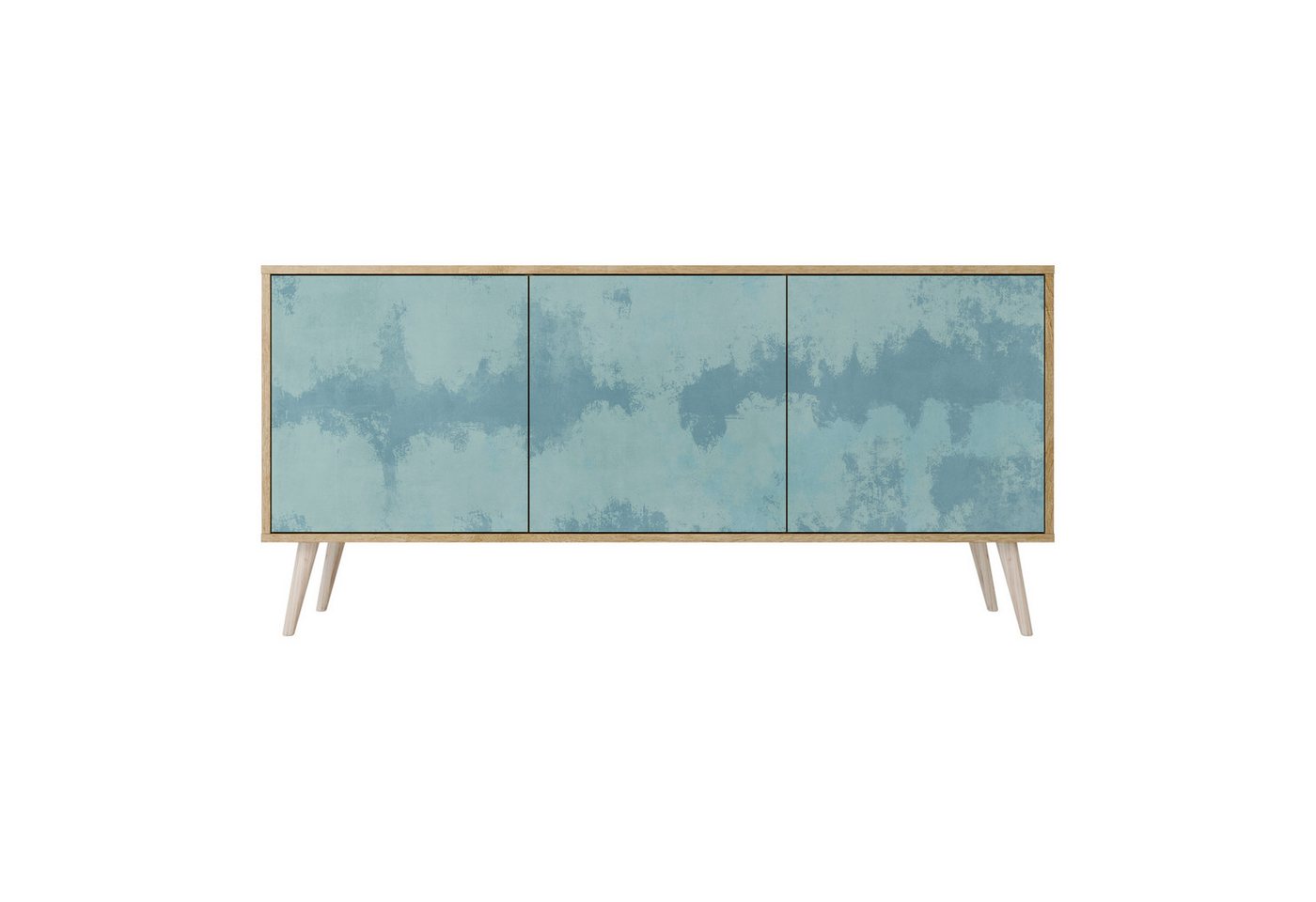 SPACEREBELS Kommode Sideboard Komodenschrank Möbel für Wohnzimmer Flur Esszimmer (3 St), mit 2 Türen oder mit 3 Türen von SPACEREBELS