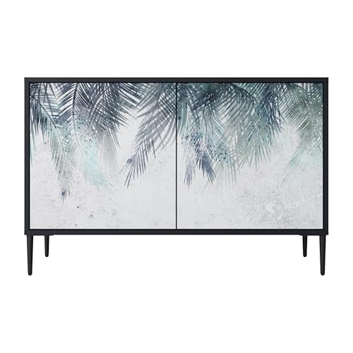 SPACEREBELS Kommode mit 2 Türen - Sideboard - Komodenschrank - Flurkommode- Schrank - Highboard - Kleiderschrank Möbel - Wohnzimmer Schlafzimmer Esszimmer Flur - schwarz SPACEREBELS Kommode mit 2 Türen - Sideboard - Komodenschrank - Flurkommode- Schrank - Highboard - Kleiderschrank Möbel - Wohnzimmer Schlafzimmer Esszimmer Flur - schwarz von SPACEREBELS