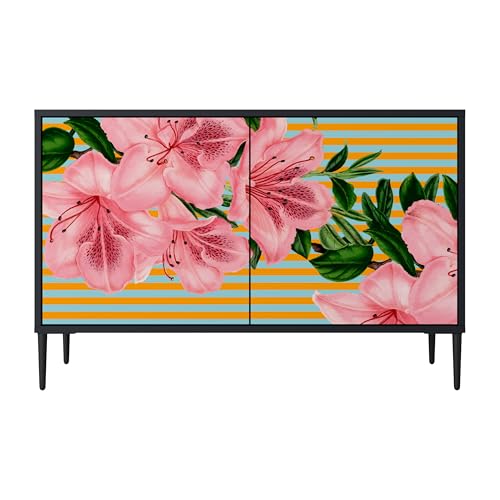 SPACEREBELS Kommode mit 2 Türen - Sideboard - Komodenschrank - Flurkommode - Schrank - Highboard - Kleiderschrank Möbel - Wohnzimmer Schlafzimmer Esszimmer Flur - schwarz SPACEREBELS Kommode mit 2 Türen - Sideboard - Komodenschrank - Flurkommode - Schrank - Highboard - Kleiderschrank Möbel - Wohnzimmer Schlafzimmer Esszimmer Flur - schwarz von SPACEREBELS