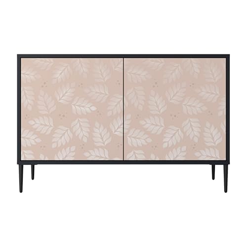 SPACEREBELS Kommode mit 2 Türen - Sideboard - Komodenschrank - Flurkommode - Schrank - Highboard - Kleiderschrank Möbel - Wohnzimmer Schlafzimmer Esszimmer Flur - schwarz SPACEREBELS Kommode mit 2 Türen - Sideboard - Komodenschrank - Flurkommode - Schrank - Highboard - Kleiderschrank Möbel - Wohnzimmer Schlafzimmer Esszimmer Flur - schwarz von SPACEREBELS
