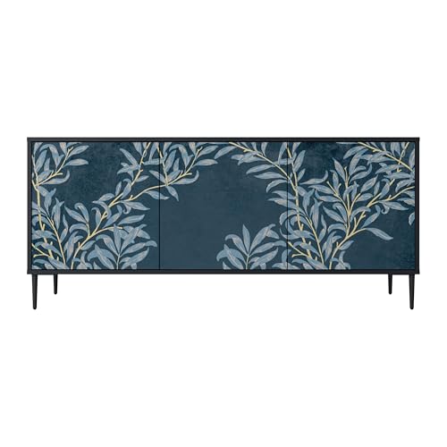 SPACEREBELS Kommode mit 3 Türen - Sideboard - Komodenschrank - Flurkommode - Schrank - Highboard - Kleiderschrank Möbel - Wohnzimmer Schlafzimmer Esszimmer Flur - schwarz SPACEREBELS Kommode mit 3 Türen - Sideboard - Komodenschrank - Flurkommode - Schrank - Highboard - Kleiderschrank Möbel - Wohnzimmer Schlafzimmer Esszimmer Flur - schwarz von SPACEREBELS