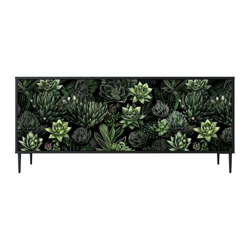 SPACEREBELS Kommode mit 3 Türen - Sideboard - Komodenschrank - Flurkommode - Schrank - Highboard - Kleiderschrank Möbel - Wohnzimmer Schlafzimmer Esszimmer Flur - schwarz SPACEREBELS Kommode mit 3 Türen - Sideboard - Komodenschrank - Flurkommode - Schrank - Highboard - Kleiderschrank Möbel - Wohnzimmer Schlafzimmer Esszimmer Flur - schwarz von SPACEREBELS