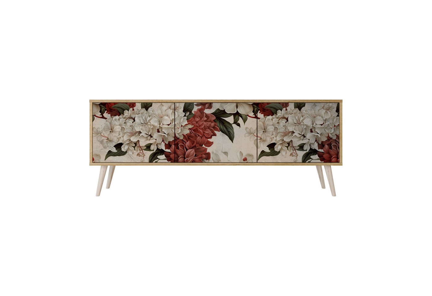 SPACEREBELS TV-Schrank mit Türen, Fernsehtisch, Sideboard, Board mit Stauraum, Tisch mit Beinen Lowboards 161 cm Fernsehschrank SPACEREBELS TV-Schrank mit Türen, Fernsehtisch, Sideboard, Board mit Stauraum, Tisch mit Beinen Lowboards 161 cm Fernsehschrank von SPACEREBELS