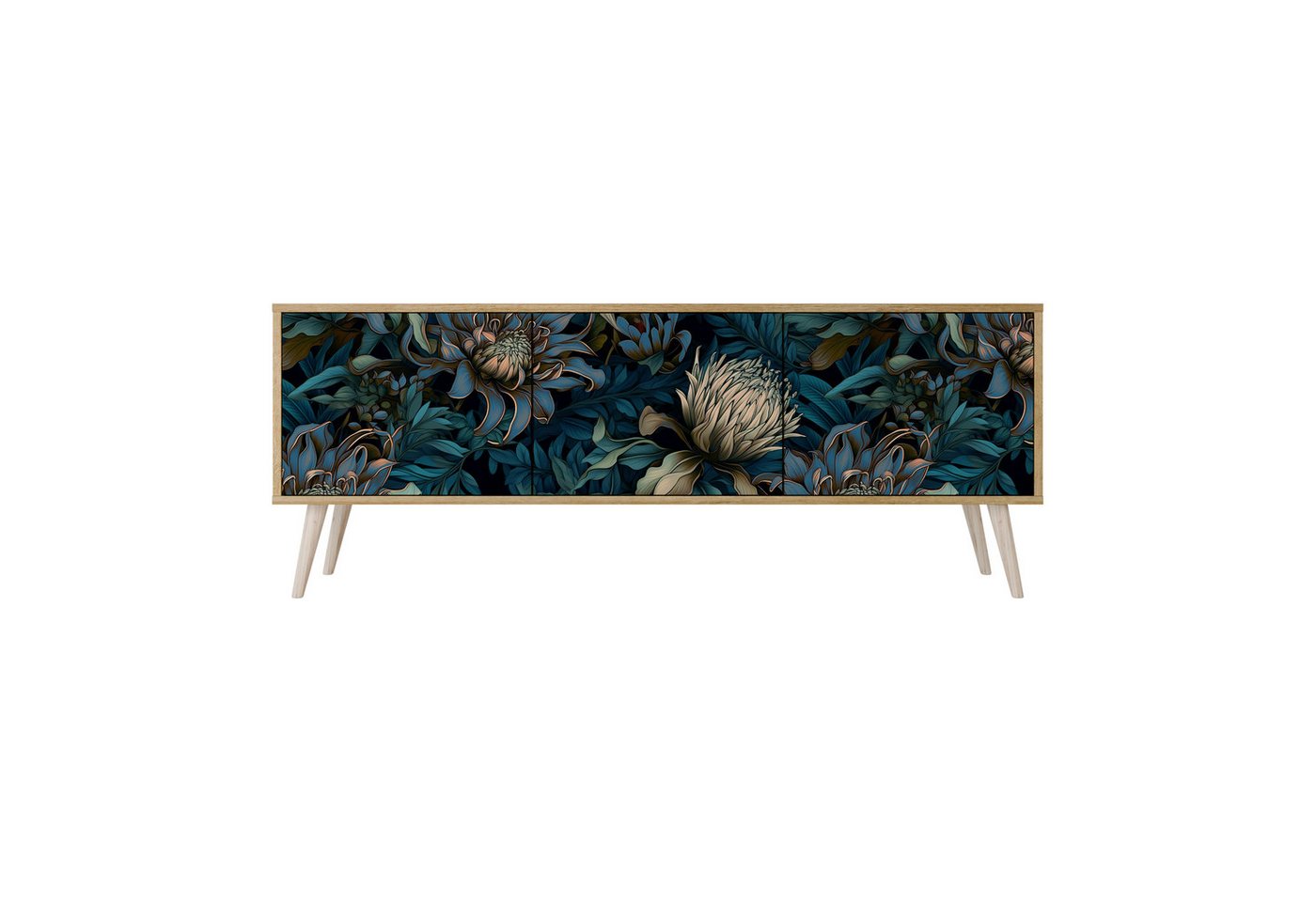 SPACEREBELS TV-Schrank mit Türen Fernsehtisch Sideboard Board mit Stauraum Tisch mit Beinen Lowboards 161 cm Fernsehschrank SPACEREBELS TV-Schrank mit Türen Fernsehtisch Sideboard Board mit Stauraum Tisch mit Beinen Lowboards 161 cm Fernsehschrank von SPACEREBELS