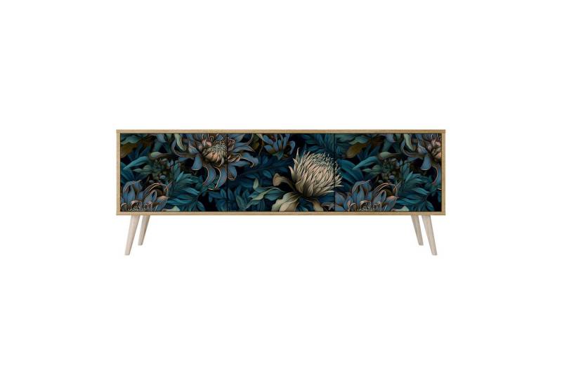 SPACEREBELS TV-Schrank mit Türen Fernsehtisch Sideboard Board mit Stauraum Tisch mit Beinen Lowboards 161 cm Fernsehschrank von SPACEREBELS