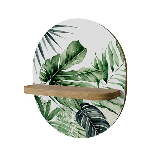 SPACEREBELS Wandregal Holz - dekoratives Hängeregal - Schweberegal für Wohnzimmer - Regalbrett Kinderzimmer Schlafzimmer - Rundes Regal für Wände - 33 x 38 SPACEREBELS Wandregal Holz - dekoratives Hängeregal - Schweberegal für Wohnzimmer - Regalbrett Kinderzimmer Schlafzimmer - Rundes Regal für Wände - 33 x 38 von SPACEREBELS